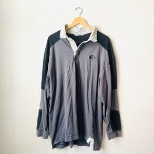Vintage Nike Air Two-Tone Gray Rugby Shirt Size L/XL
